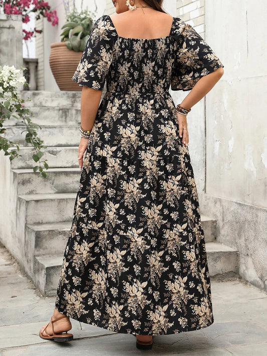 Floral Print Maxi Dress