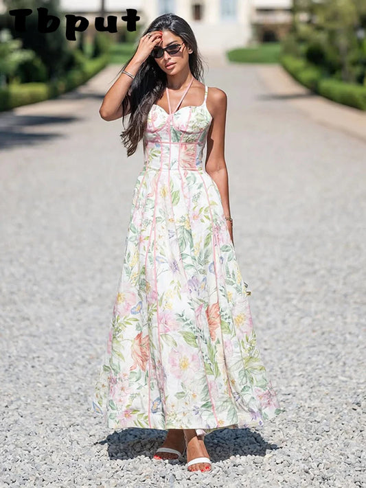 Printed A-Line Summer Dress
