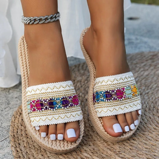Boho Flat Beach Sandals