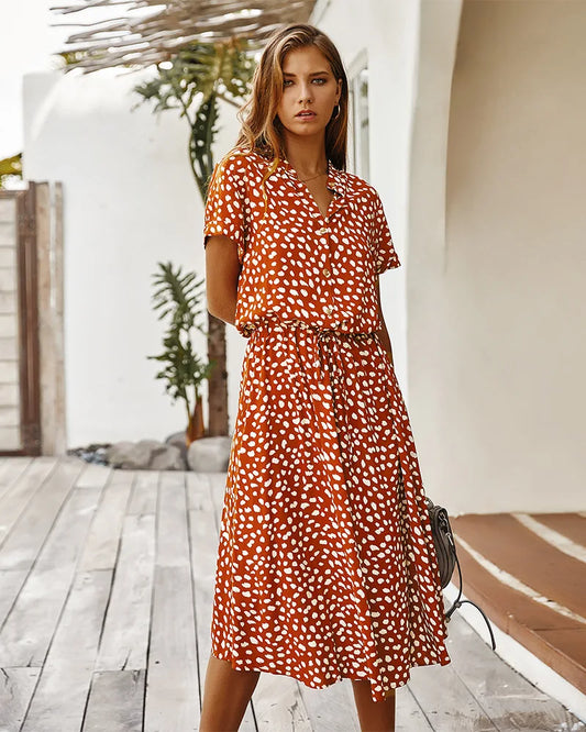 Vintage Floral Boho Dress