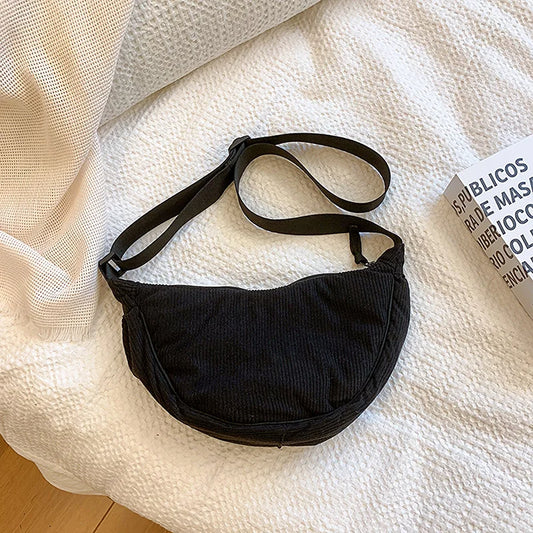 Corduroy Hobo Shoulder Bag