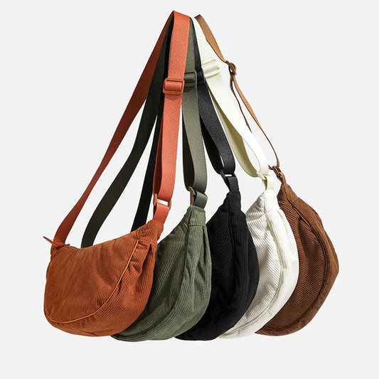 Corduroy Hobo Shoulder Bag