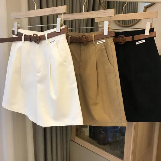 High-Waist Wide-Leg Shorts