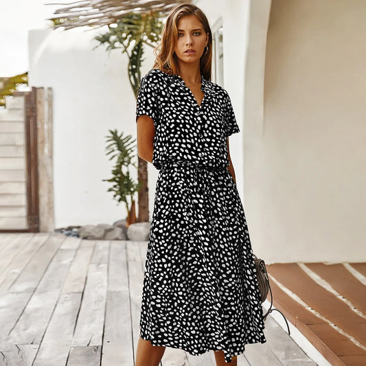 Vintage Floral Boho Dress